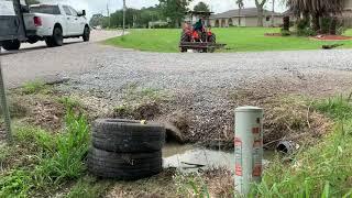 How to clean out culvert easy