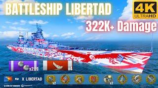 Battleship Libertad: INSANE COMEBACK MATCH w/ 322K+ Damage & 8 Ship Kills | World of Warships