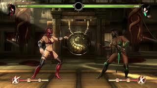 MK 9 Skarlet Combo !  Mortal Kombat 9   Guide Обучение Стратегия Стрельба Прессинг Антивоздух Урок