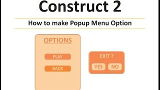 How to create animated menu in Construct 2