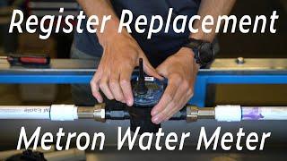 How to replace the register on A Metron Water Meter