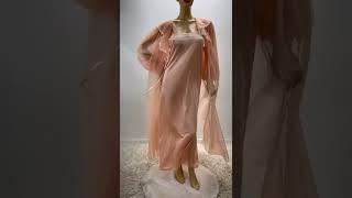 Vintage long nightgown sheer chiffon robe set large￼ Lingerie