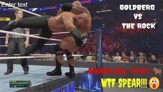 wwe 2k23's greatest: goldberg vs. the rock - brahma bull title decider!