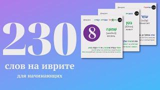 230 слов на иврите на каждый день с переводом и примерами