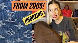 LOUIS VUITTON UNBOXING! PRELOVED DENIM PLEATY BAG