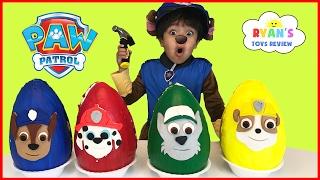 Paw Patrol Play Doh Surprise Eggs Toys for Kids! Chase Marshall Rubble Kids Costume