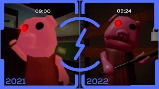 Roblox Piggy Old Gurty Jumpscare Vs New Gurty Jumpscare. (April Fools Updates 2021-2022)