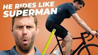 His bike was a yard too long! - Full Bike Fit
