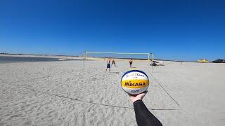 Волейбол от первого лица | Пляжка | BEACH VOLLEYBALL FIRST PERSON | Пляжный волейбол в пустыне