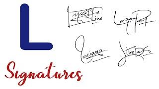 L signatures  | L signature styles | L name signatures | signature ideas for letter l