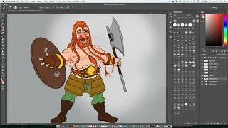 CELTIC VIKING Digital Painting Process VIDEO