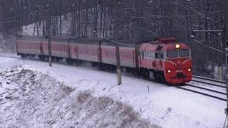 М62к-1181 с пассажирским поездом  / M62K-1181 with a passenger train