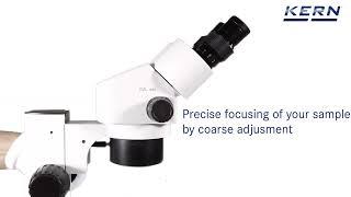 The stereo zoom microscope with integrated LED ring illumination and large zoom range | OZL 45R