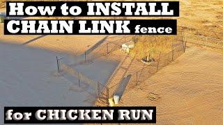 Chain Link Install/HOW TO!  |  New Chicken Run! |  Lacey Family Farm