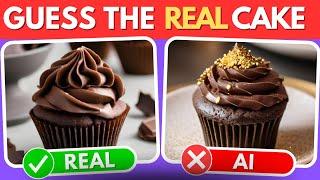 Can You Guess the Real Dessert ?  AI vs Real Quiz