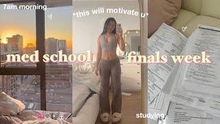 STUDY VLOG: med school finals week! productivity tips, realistic healthy habits & lots of studying