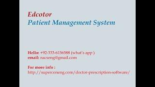 Patient Management System Setup Setting | Doctor Briefcase Software