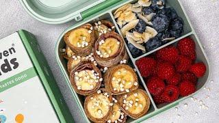 Peanut Butter and Banana Sushi Rolls - Bento box recipe