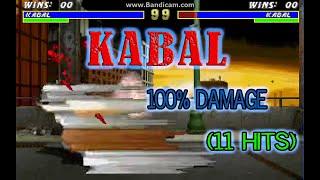 Mortal Kombat 3 | Kabal Combo (11 hits 100% dmg)