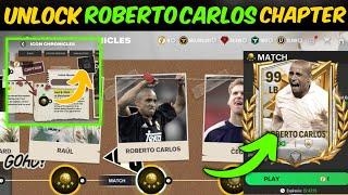 HOW TO UNLOCK ROBERTO CARLOS ICON CHRONICLES CHAPTER CAPTIONS OF GALACTICOS IN EA FC FIFA MOBILE 24