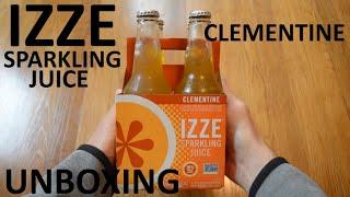 Unboxing Izze Clementine Sparkling Juice 4 Bottle Pack