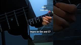 Impro on Gm and C7 #guitar #bluesguitar #rockguitar #guitarlesson  #electricguitar