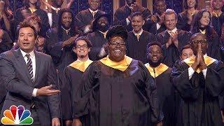 Jimmy Fallon Announces $1M Donation to J.J. Watt, Invites Houston Choir to Sing "Lean on Me"