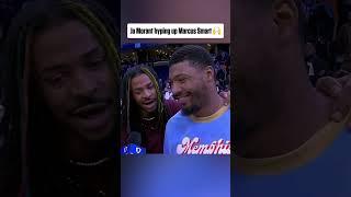 Ja Morant interrupted Marcus Smart's interview  #shorts