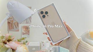 iPhone 16 Pro Max ~ Desert Titanium unboxing  | ft. casekoo phone cases | Mim’s World