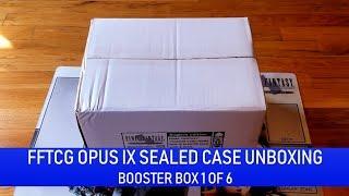 Final Fantasy TCG Opus 9 (IX) Sealed Case Unboxing  - (Booster Box 1 of 6)