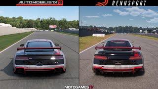 Automobilista 2 vs Rennsport Open Beta - Audi R8 LMS GT4 at Road Atlanta