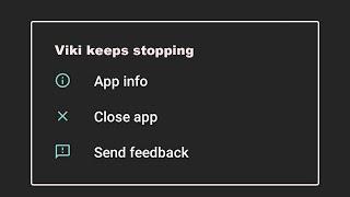 How To Fix Viki App Keeps Stopping Error Problem Solved