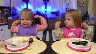 Twins try hush puppies