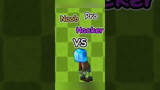 PVZ Fusion - Noob vs Pro vs Hacker Diamond Box Zombie #pvz #memes #shorts