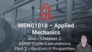 MENG2018 - ASME CODE CALCS - SECTION II - MATERIAL PROPERTY LOOKUP