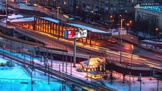 moscow winter city action timelapse 2017