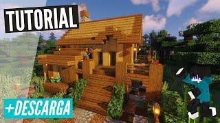 How to build a STARTER HOUSE in Minecraft SURVIVAL / TUTORIAL + DOWNLOAD / Minecraft Chill