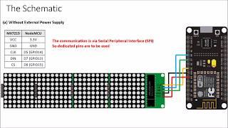 Arduino/ESP - MX7219 Matrix Display Internet Clock