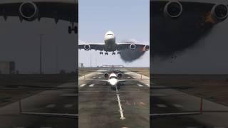 AIRBUS a380 Emergency Landing RIGHT IN FRONT of Private Plane!