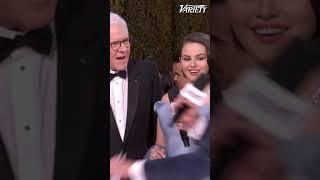 Selena Gomez's Golden Globes interview gets crashed by Martin Short & Steve Martin