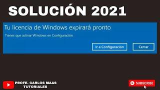 SOLUCIÓN Tu licencia de Windows expirará pronto (sin programas) | Recupera tu licencia Original