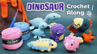 Dinosaur Crochet Along! - Amigurumi Livestream Crochet Along - Lava Run Fundraiser