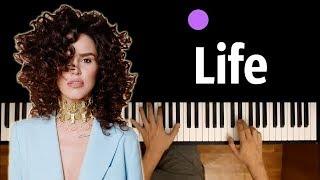 Zivert - Life ● караоке | PIANO_KARAOKE ● ᴴᴰ + НОТЫ & MIDI