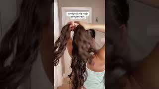 SUPER EASY HIGH PONYTAIL HACK