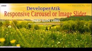 How to Responsive Carousel or Image Slider with Bootstrap 4 for Websites | Customized Carousel|2020|