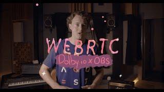 Create a WebRTC Stream inside OBS | Dolby.io