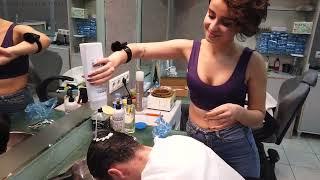 HYPNOTIC ASMR MASSAGE & BACK SCRATCHING by LADY BARBER MARY | DEEP SLEEP