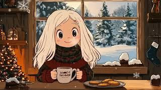 In each beat, find your balance ~ Lofi Chillhop ~ Snowy Christmas Café