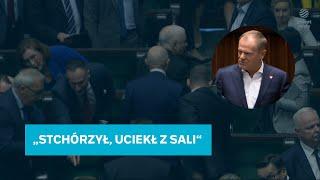 Tusk odpowiada na orędzie prezydenta. Kaczyński opuścił salę