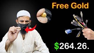I Recovered Gold From Computer Cables | Free Gold In Electronics Parts